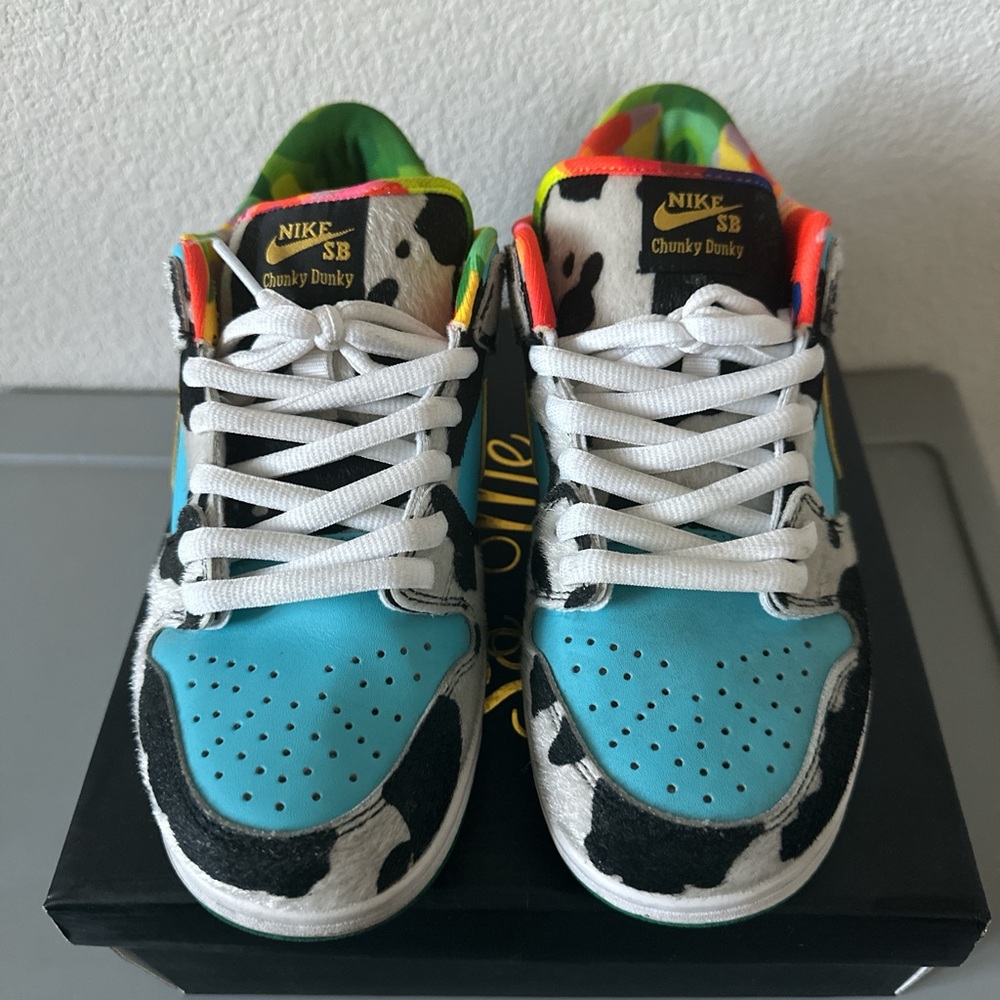US 8 M/ US 9.5 W Nike x Ben and Jerry's collab
Chunky Dunky lows NO ORIGINAL BOX